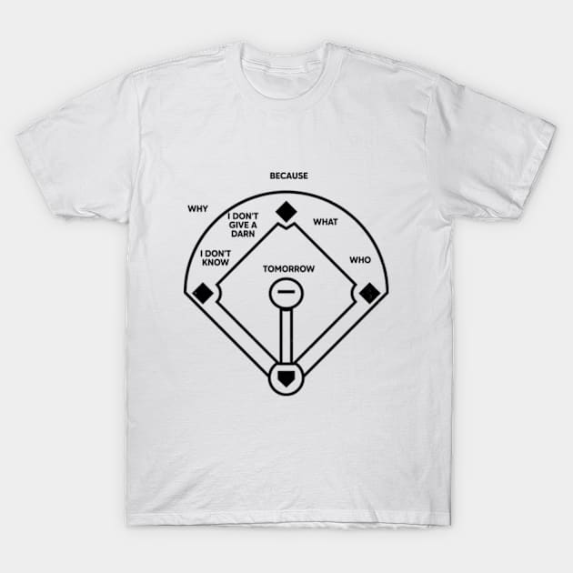 Who's On First Baseball Love Funny T-Shirt by RiseInspired